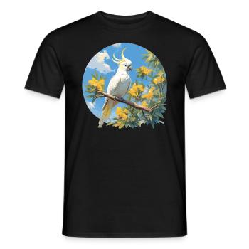 Cockatoo Cockatoos Cockatoo - Men's T-Shirt - black - Front - AI Model Male 178 light (178cm)
