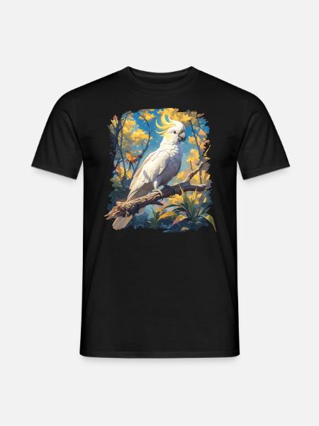 Cockatoo Kakadus Kakadu - Männer T-Shirt - Schwarz