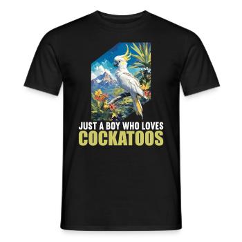 Cockatoo Cockatoos Cockatoo - Men's T-Shirt - black - Front - AI Model Male 178 light (178cm)