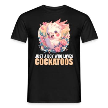 Cockatoo Cockatoos Cockatoo - Men's T-Shirt - black - Front - AI Model Male 178 light (178cm)
