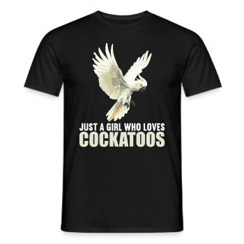 Cockatoo Cockatoos Cockatoo - Men's T-Shirt - black - Front - AI Model Male 178 light (178cm)