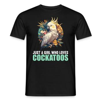 Cockatoo Cockatoos Cockatoo - Men's T-Shirt - black - Front - AI Model Male 178 light (178cm)
