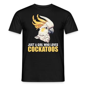 Cockatoo Cockatoos Cockatoo - Men's T-Shirt - black - Front - AI Model Male 178 light (178cm)
