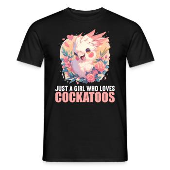 Cockatoo Cockatoos Cockatoo - Men's T-Shirt - black - Front - AI Model Male 178 light (178cm)
