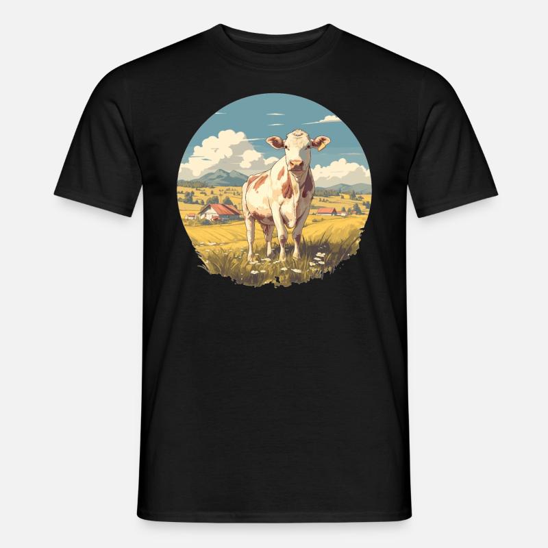 Kühe Kuh - Männer T-Shirt - Schwarz