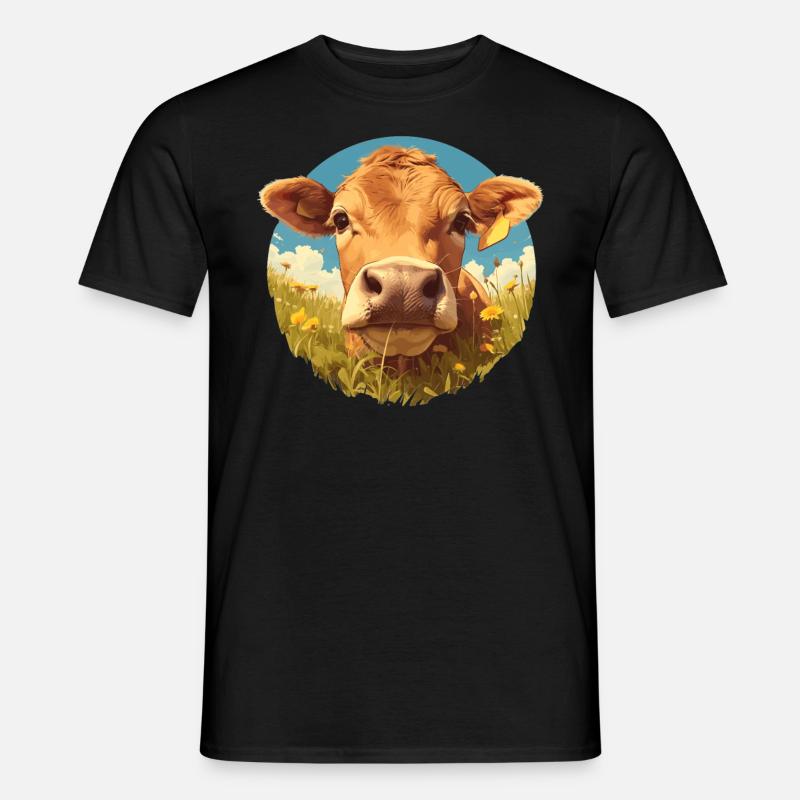 Kühe Kuh - Männer T-Shirt - Schwarz