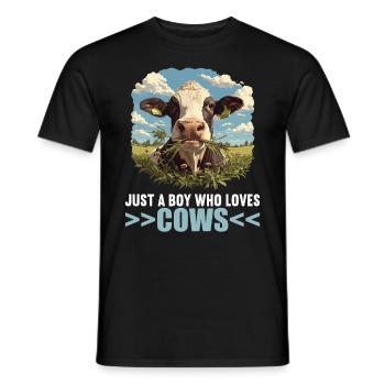 Vaches Vache - T-shirt homme - noir - Devant - AI Model Male 178 light (178cm)