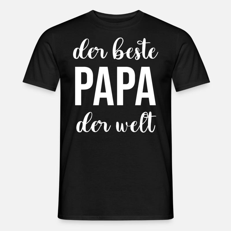 Bester Papa - Männer T-Shirt - Schwarz