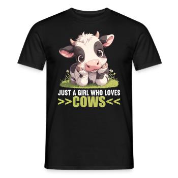 Vaches Vache - T-shirt homme - noir - Devant - AI Model Male 178 light (178cm)