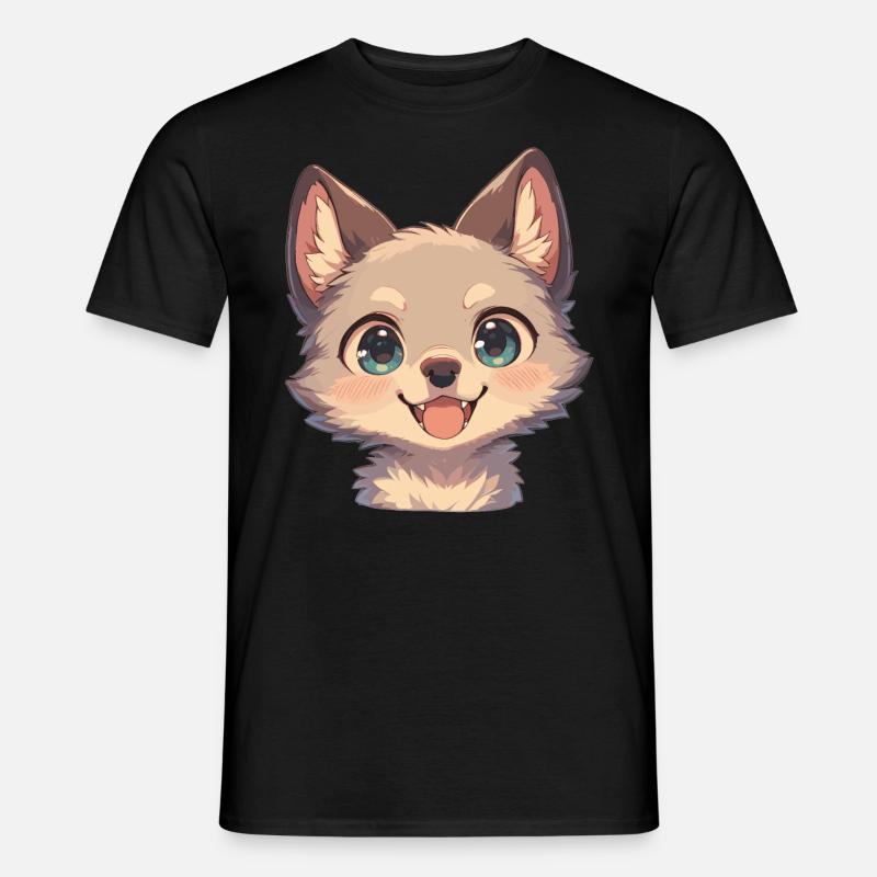 Kojoten Kojote - Männer T-Shirt - Schwarz