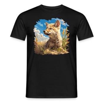 Coyotes Coyote - T-shirt homme - noir - Devant - AI Model Male 178 light (178cm)