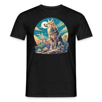 Coyotes Coyote - T-shirt homme - noir - Devant - AI Model Male 178 light (178cm)