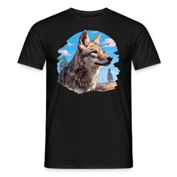 Coyotes Coyote - T-shirt homme - noir - Devant - AI Model Male 178 light (178cm)