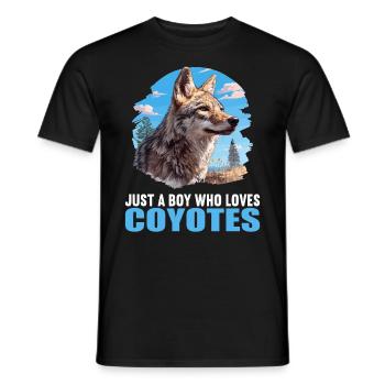 Coyotes Coyote - T-shirt homme - noir - Devant - AI Model Male 178 light (178cm)