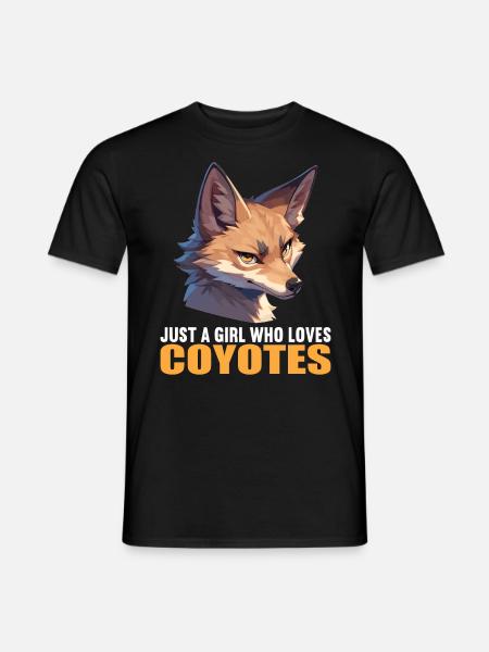 Kojoten Kojote - Männer T-Shirt - Schwarz