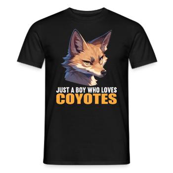Coyotes Coyote - T-shirt homme - noir - Devant - AI Model Male 178 light (178cm)
