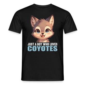 Coyotes Coyote - T-shirt homme - noir - Devant - AI Model Male 178 light (178cm)