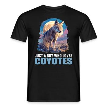 Coyotes Coyote - T-shirt homme - noir - Devant - AI Model Male 178 light (178cm)