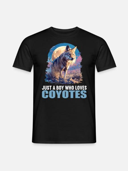 Kojoten Kojote - Männer T-Shirt - Schwarz