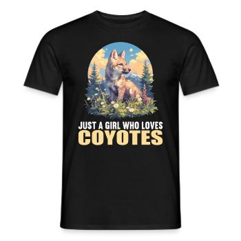 Coyotes Coyote - T-shirt homme - noir - Devant - AI Model Male 178 light (178cm)
