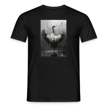 Cranes Crane - Men's T-Shirt - black - Front - AI Model Male 178 light (178cm)