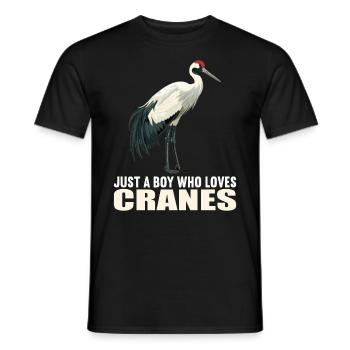 Grues Grues - T-shirt homme - noir - Devant - AI Model Male 178 light (178cm)