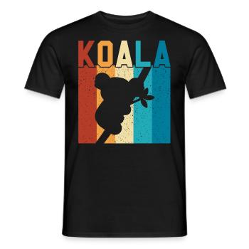 Koala - T-shirt homme - noir - Devant - AI Model Male 178 light (178cm)