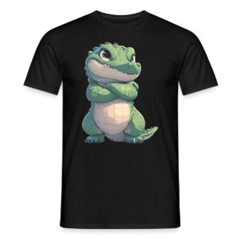 Crocodiles Crocodile - T-shirt homme - noir - Devant - AI Model Male 178 light (178cm)
