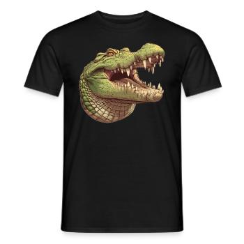 Krokodile Krokodil - Männer T-Shirt - Schwarz - Vorne - AI Model Male 178 light (178cm)