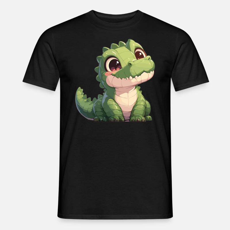 Krokodile Krokodil - Männer T-Shirt - Schwarz