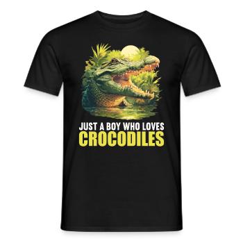 Krokodile Krokodil - Männer T-Shirt - Schwarz - Vorne - AI Model Male 178 light (178cm)