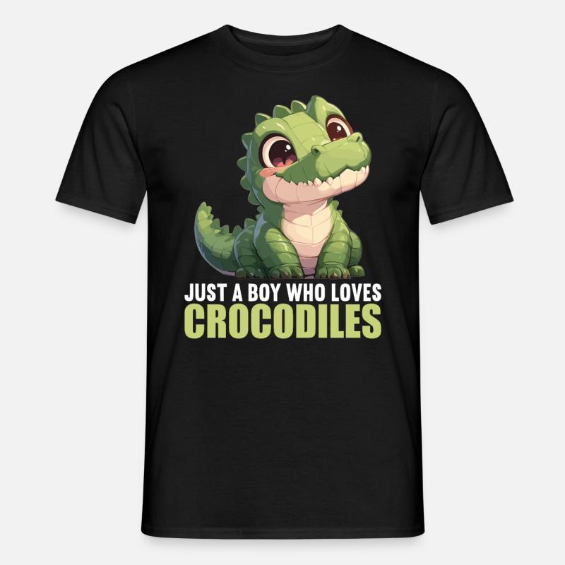 Krokodile Krokodil - Männer T-Shirt - Schwarz