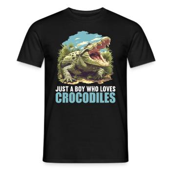 Crocodiles Crocodile - T-shirt homme - noir - Devant - AI Model Male 178 light (178cm)
