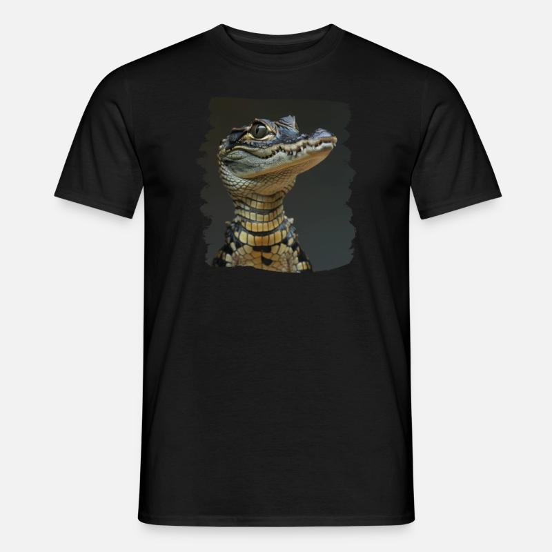 Krokodile Krokodil - Männer T-Shirt - Schwarz