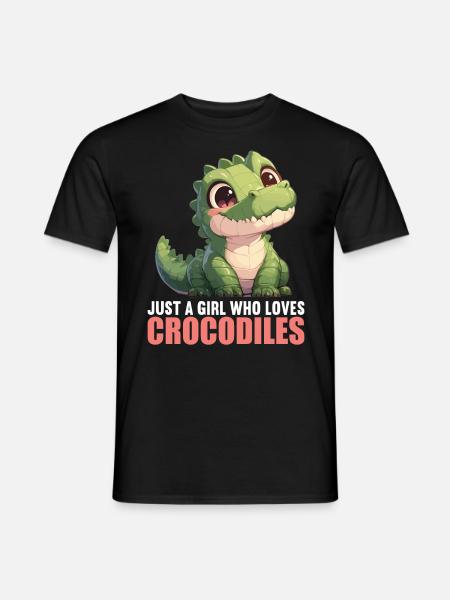 Krokodile Krokodil - Männer T-Shirt - Schwarz