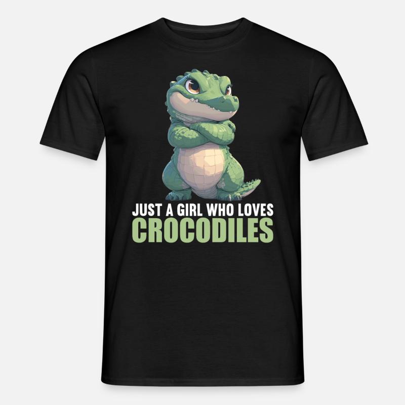 Krokodile Krokodil - Männer T-Shirt - Schwarz