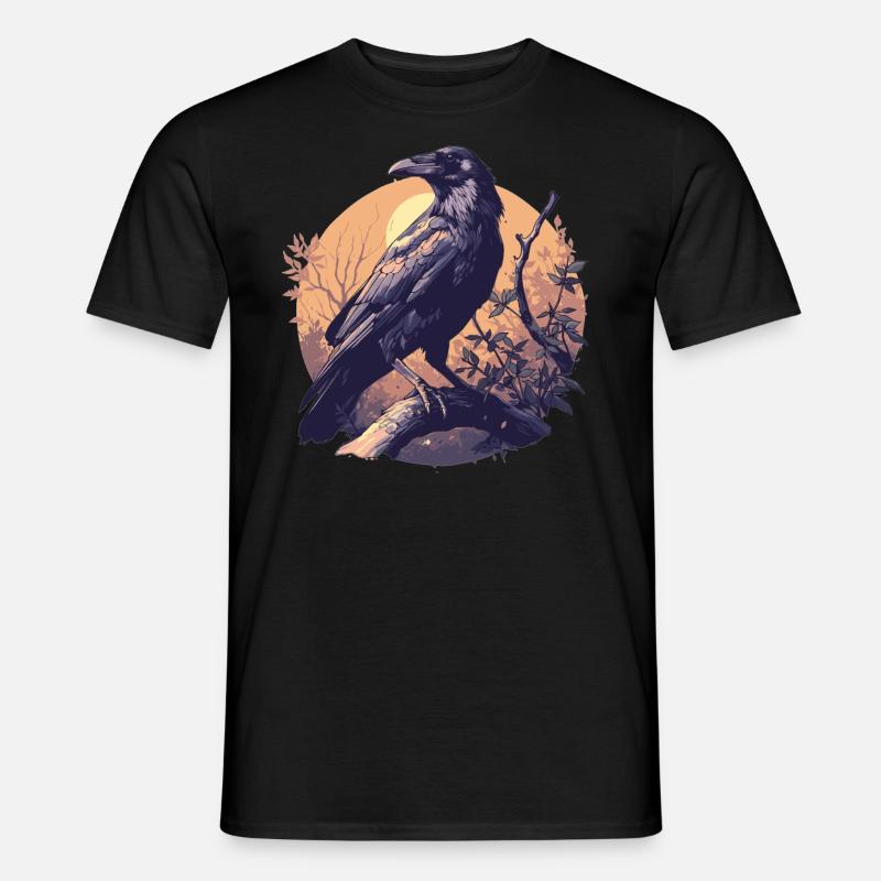 Krähen Krähe - Männer T-Shirt - Schwarz