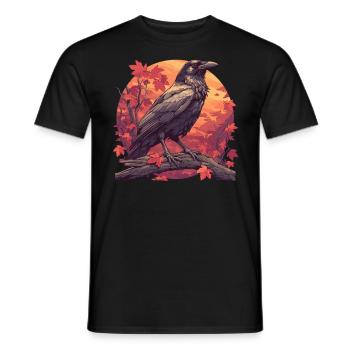 Crows Crow - Men's T-Shirt - black - Front - AI Model Male 178 light (178cm)