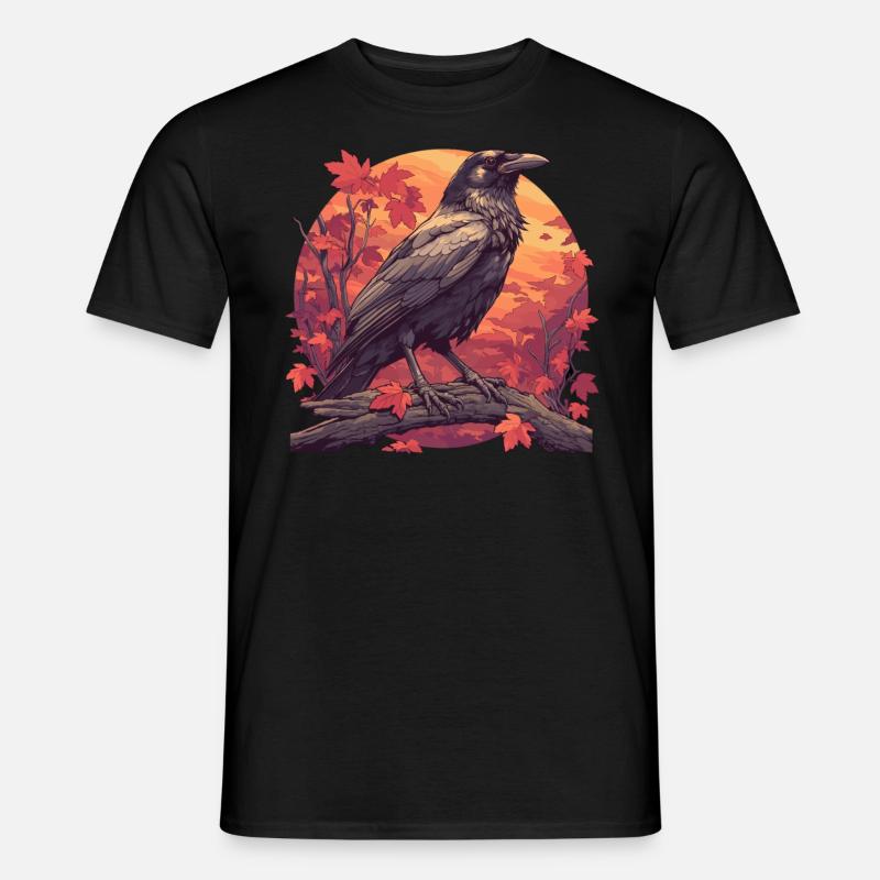 Krähen Krähe - Männer T-Shirt - Schwarz