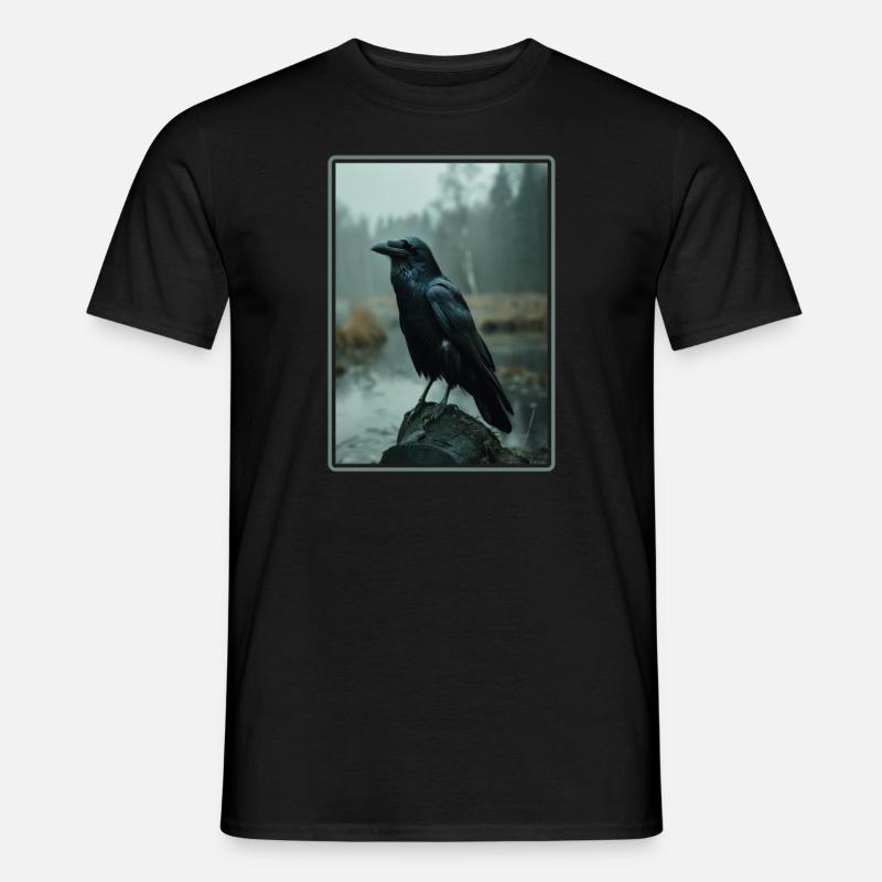 Krähen Krähe - Männer T-Shirt - Schwarz