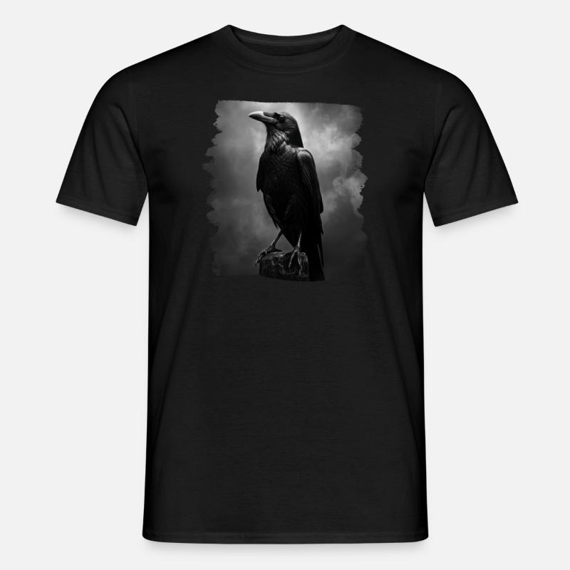 Krähen Krähe - Männer T-Shirt - Schwarz