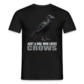 Crows Crow - Men's T-Shirt - black - Front - AI Model Male 178 light (178cm)