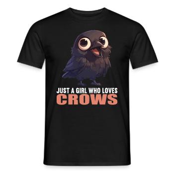 Crows Crow - Men's T-Shirt - black - Front - AI Model Male 178 light (178cm)