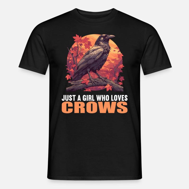 Krähen Krähe - Männer T-Shirt - Schwarz