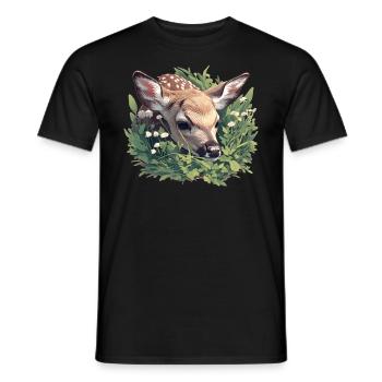 Cerf Cerf - T-shirt homme - noir - Devant - AI Model Male 178 light (178cm)
