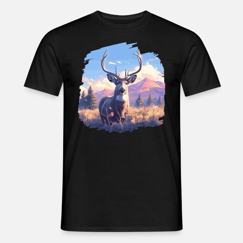 Deer Deer - Men's T-Shirt - black