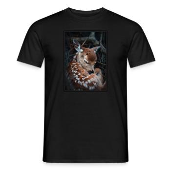 Cerf Cerf - T-shirt homme - noir - Devant - AI Model Male 178 light (178cm)