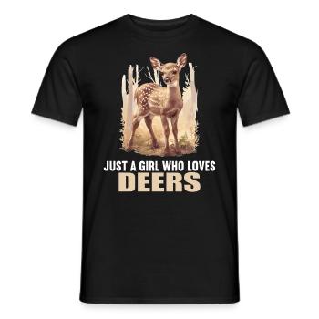 Cerf Cerf - T-shirt homme - noir - Devant - AI Model Male 178 light (178cm)