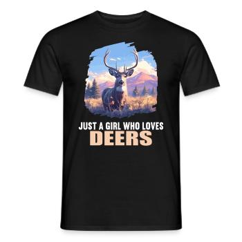 Cerf Cerf - T-shirt homme - noir - Devant - AI Model Male 178 light (178cm)