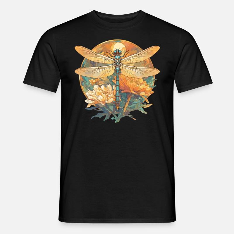 Libellen Libelle - Männer T-Shirt - Schwarz